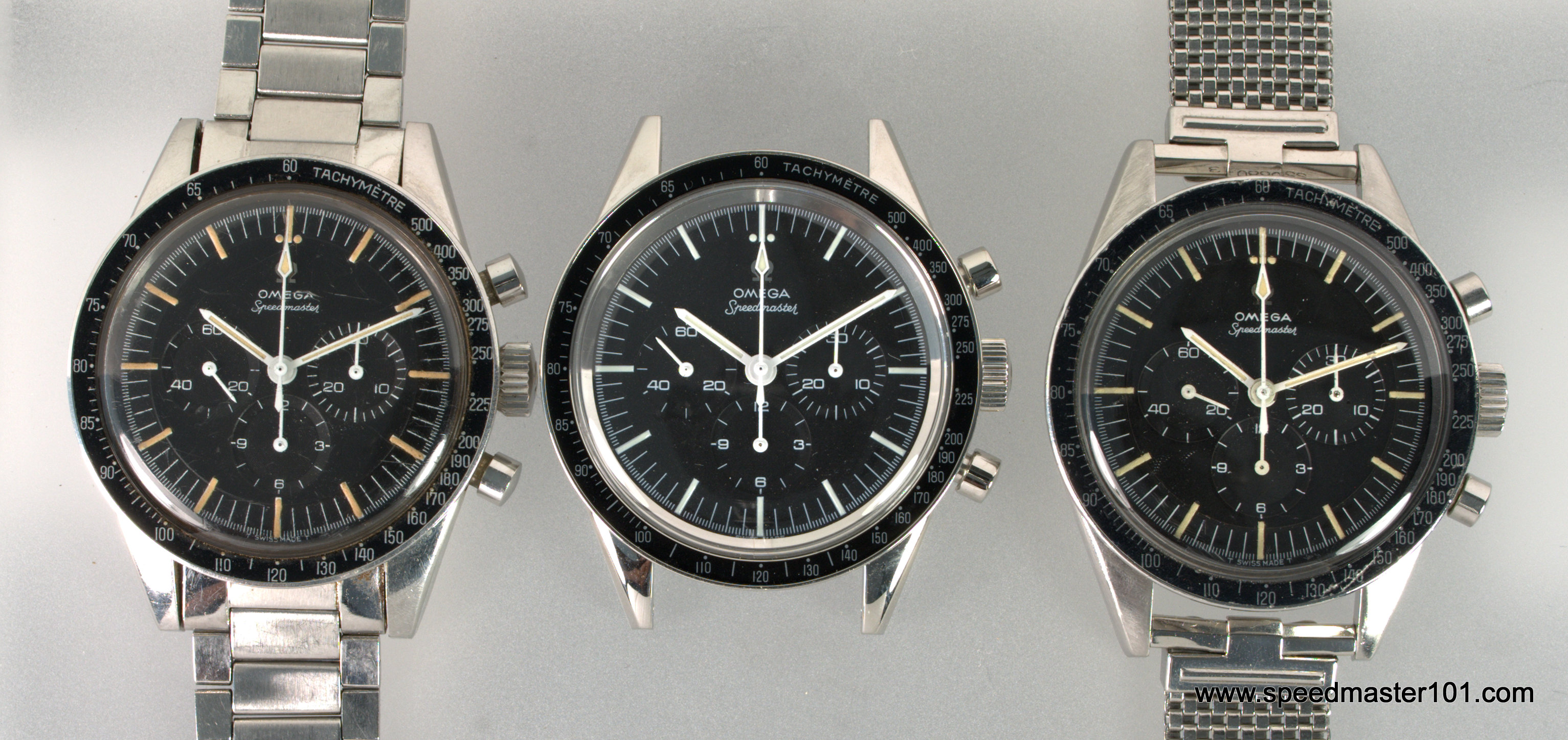 105.003's. Left Untoched from new Centre, Omega serviced Right, serviced but left original