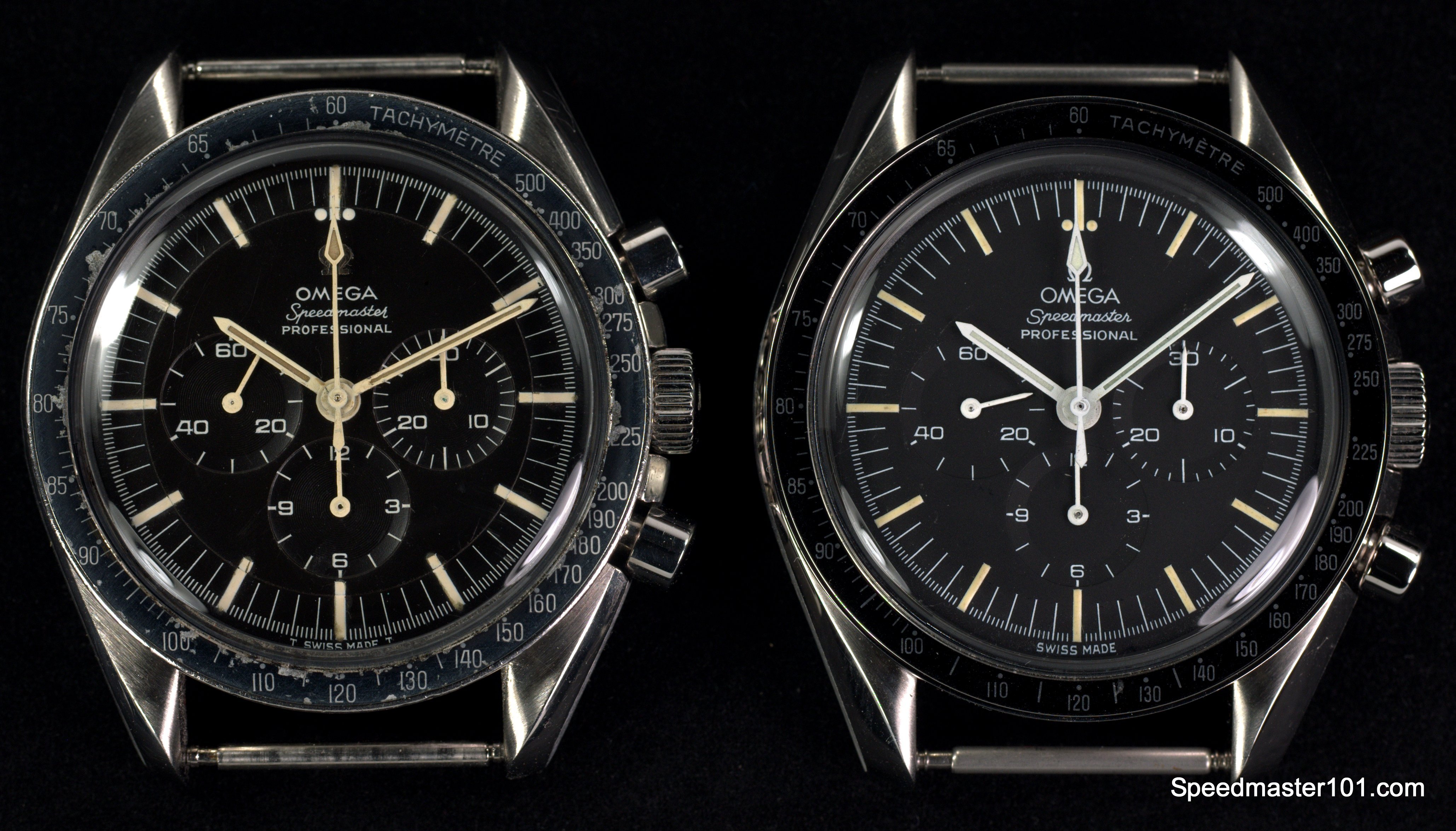 On the left is a 145.012, restored sympatheticaly by me. On the right is a 145.0012 built by Watchco in Australia, obtained by me several years ago. It is built entirely from service parts available at the time - circa 2011